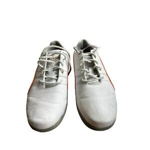 Puma Women's White & Orange Outdoor Cleat Sports Shoes size 7C